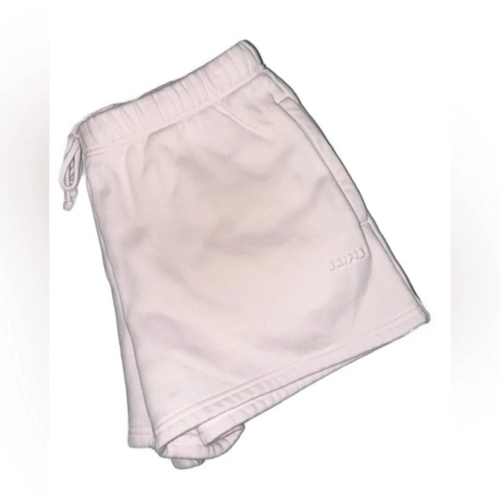 SKIMS Cherry Blossom Cotton Shorts Size Large stretchy pink Barbie - Picture 4 of 7